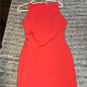 Aritzia Babaton Peach Bodycon Dress